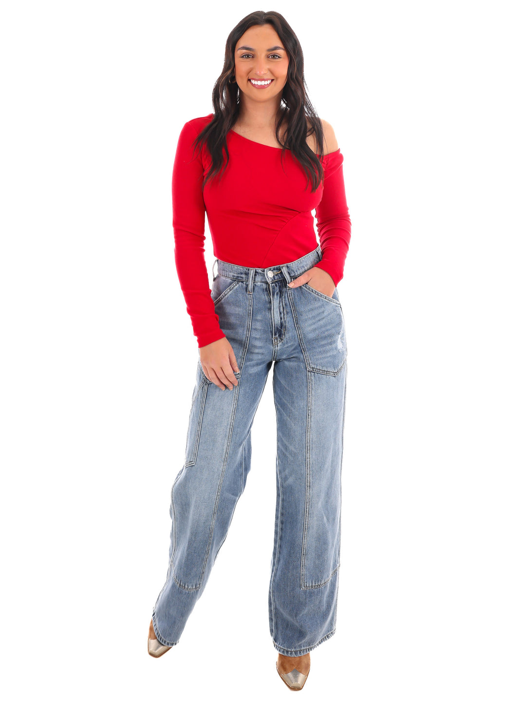 All She Wants One Shoulder Bodysuit