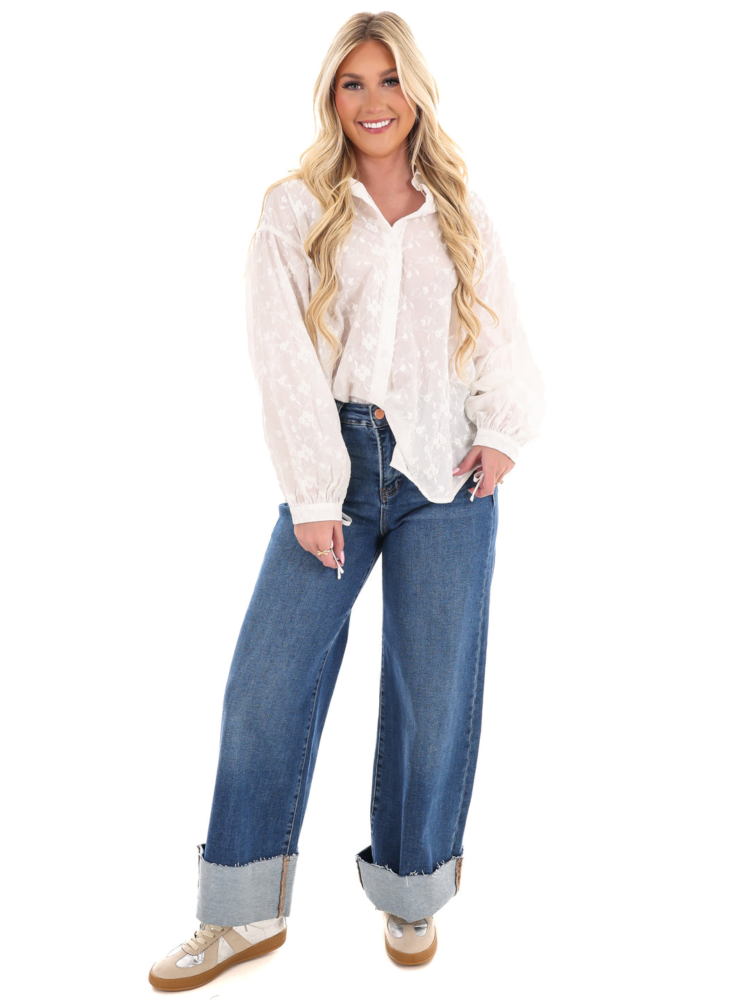 Always Lovely Embroidered Top