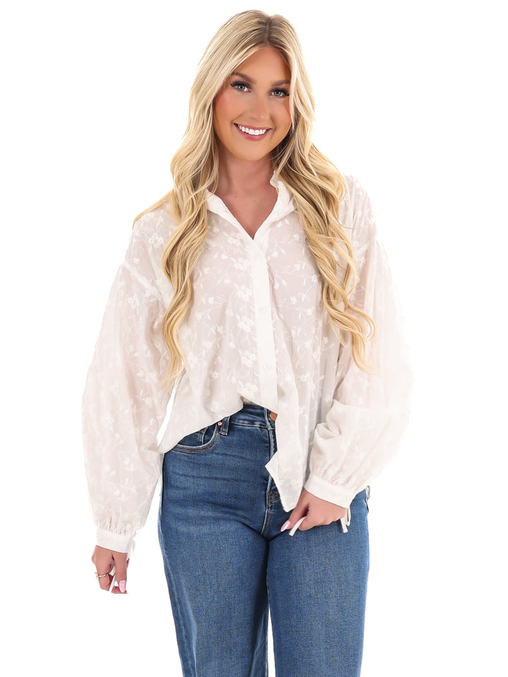 Always Lovely Embroidered Top