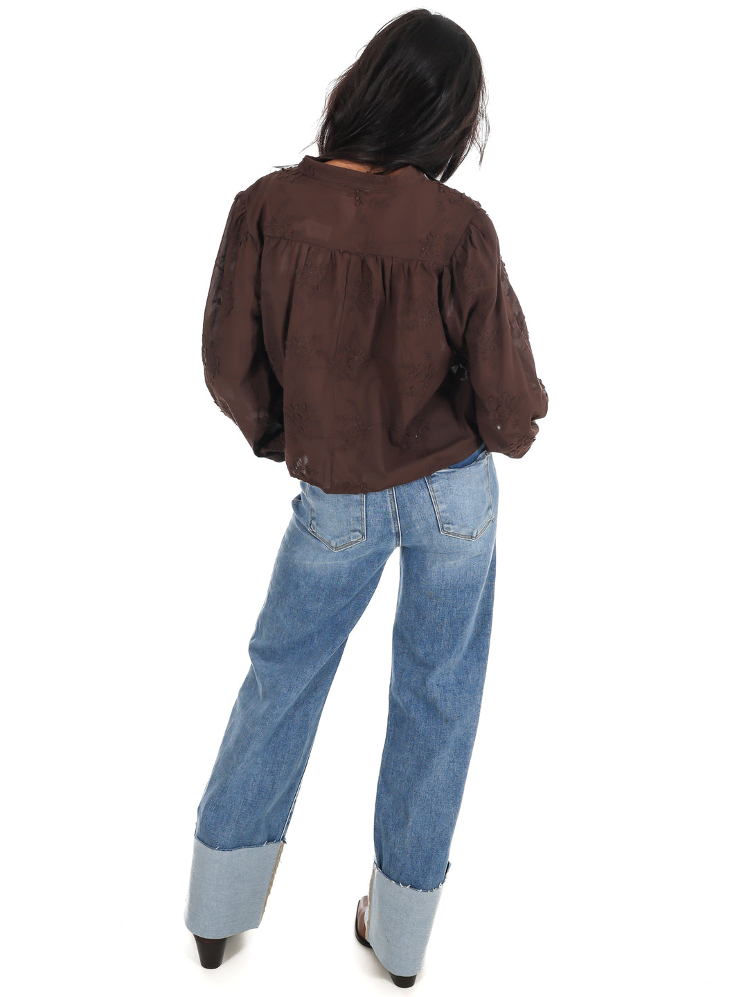 Meadow Bloom Floral Button Top