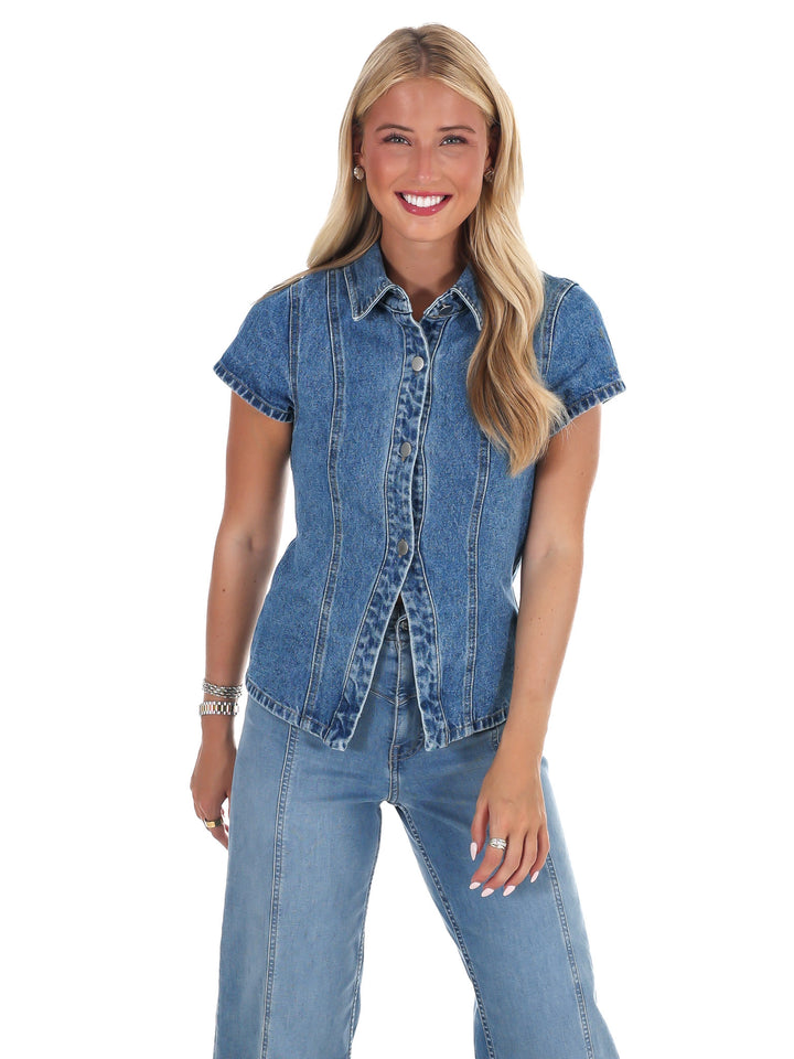 Streetlight Denim Top