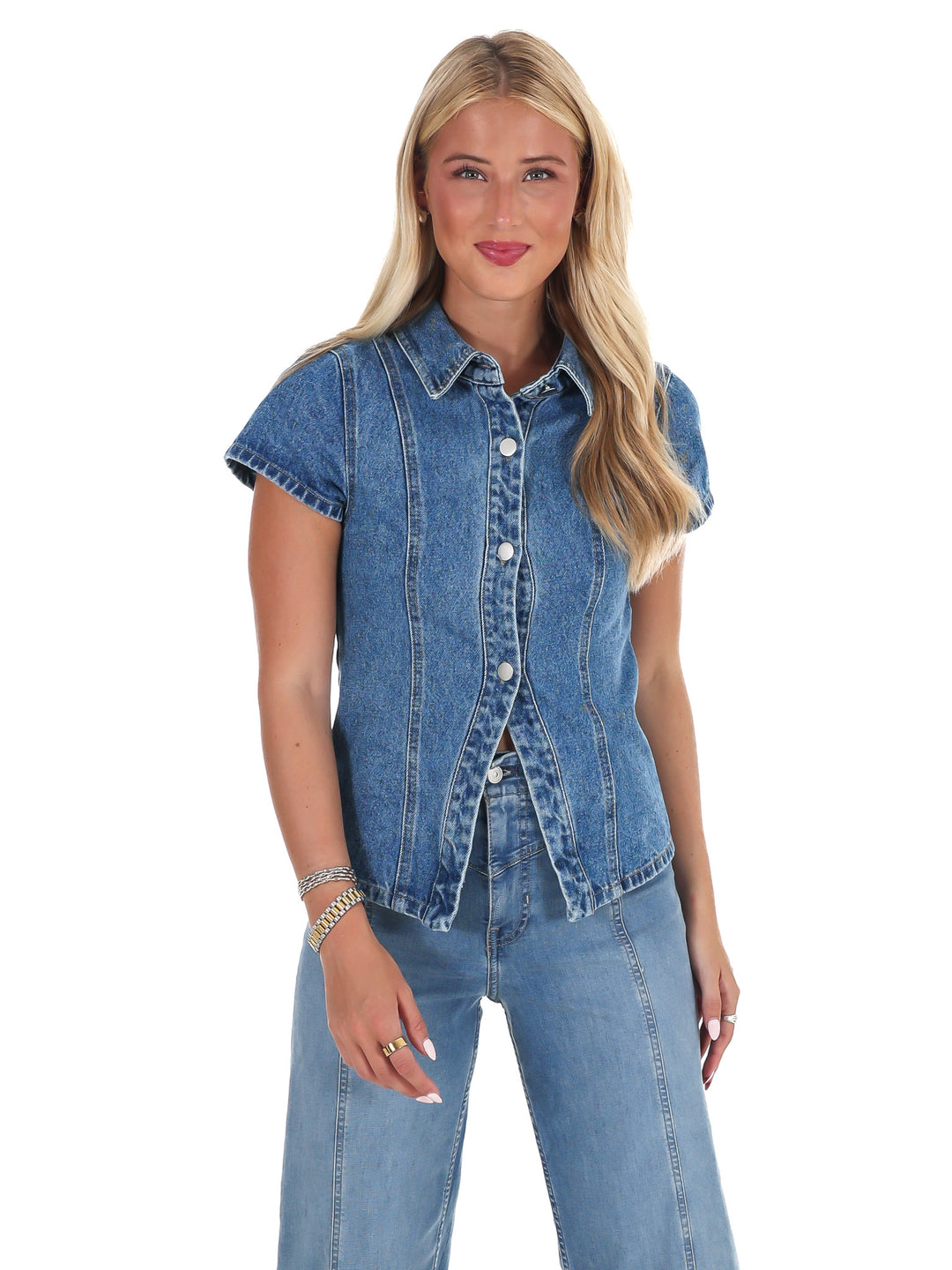 Streetlight Denim Top