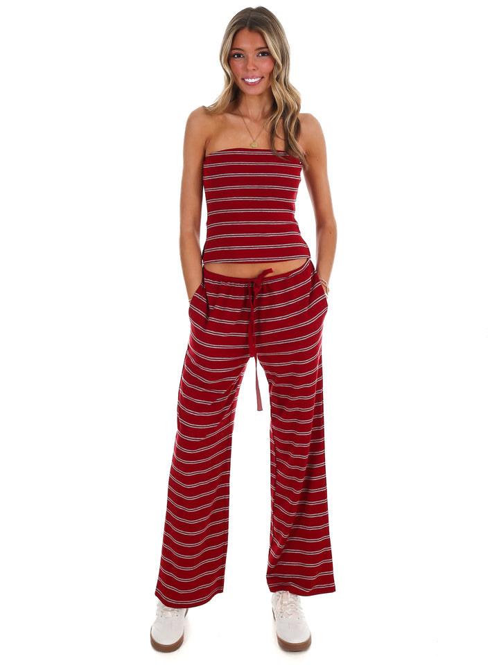 Along the Lines Stripe Two Piece Set