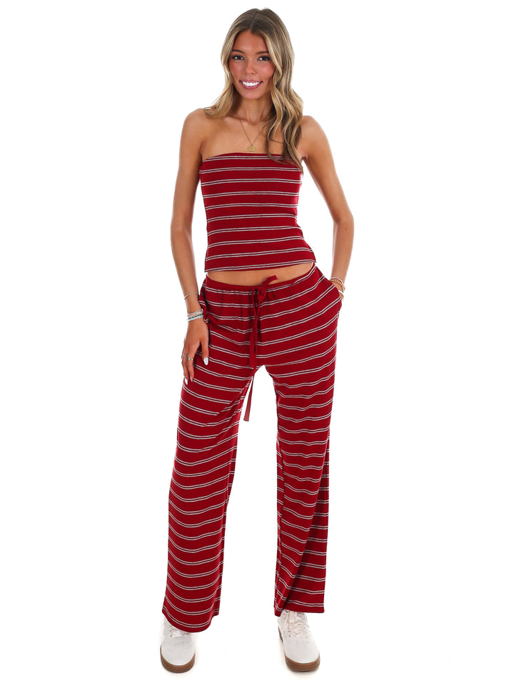 Along the Lines Stripe Two Piece Set