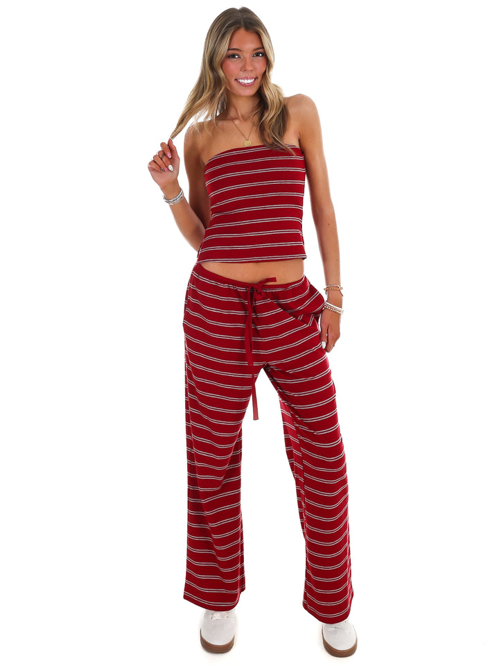 Along the Lines Stripe Two Piece Set