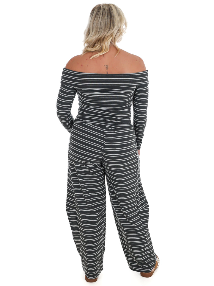 Comfy Season Stripe Two Piece Set