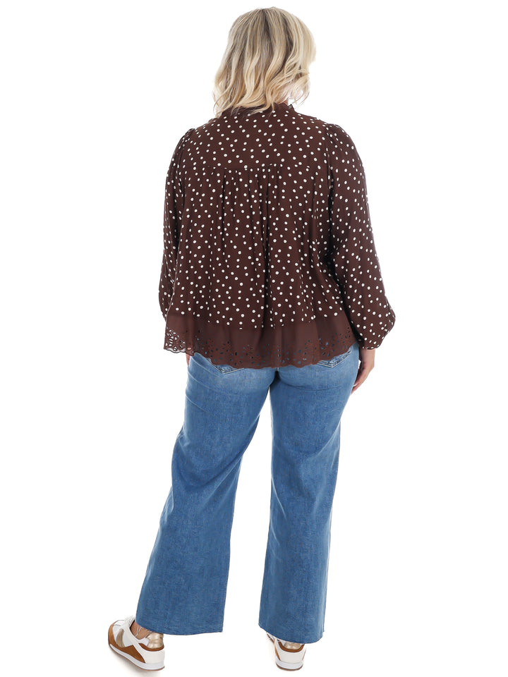 Heirloom Lane Polka Dot Top