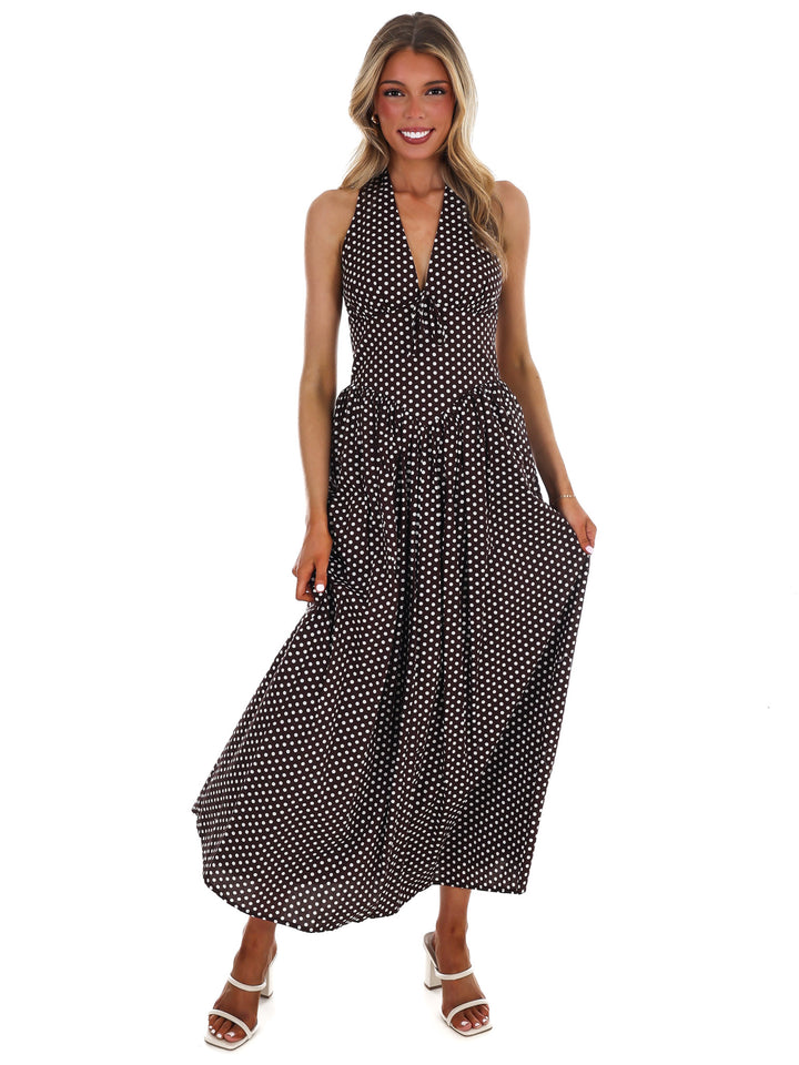 Dotted in Dreams Maxi Dress