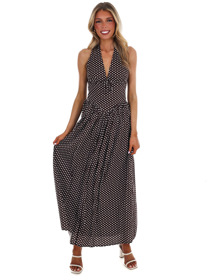 Dotted in Dreams Maxi Dress