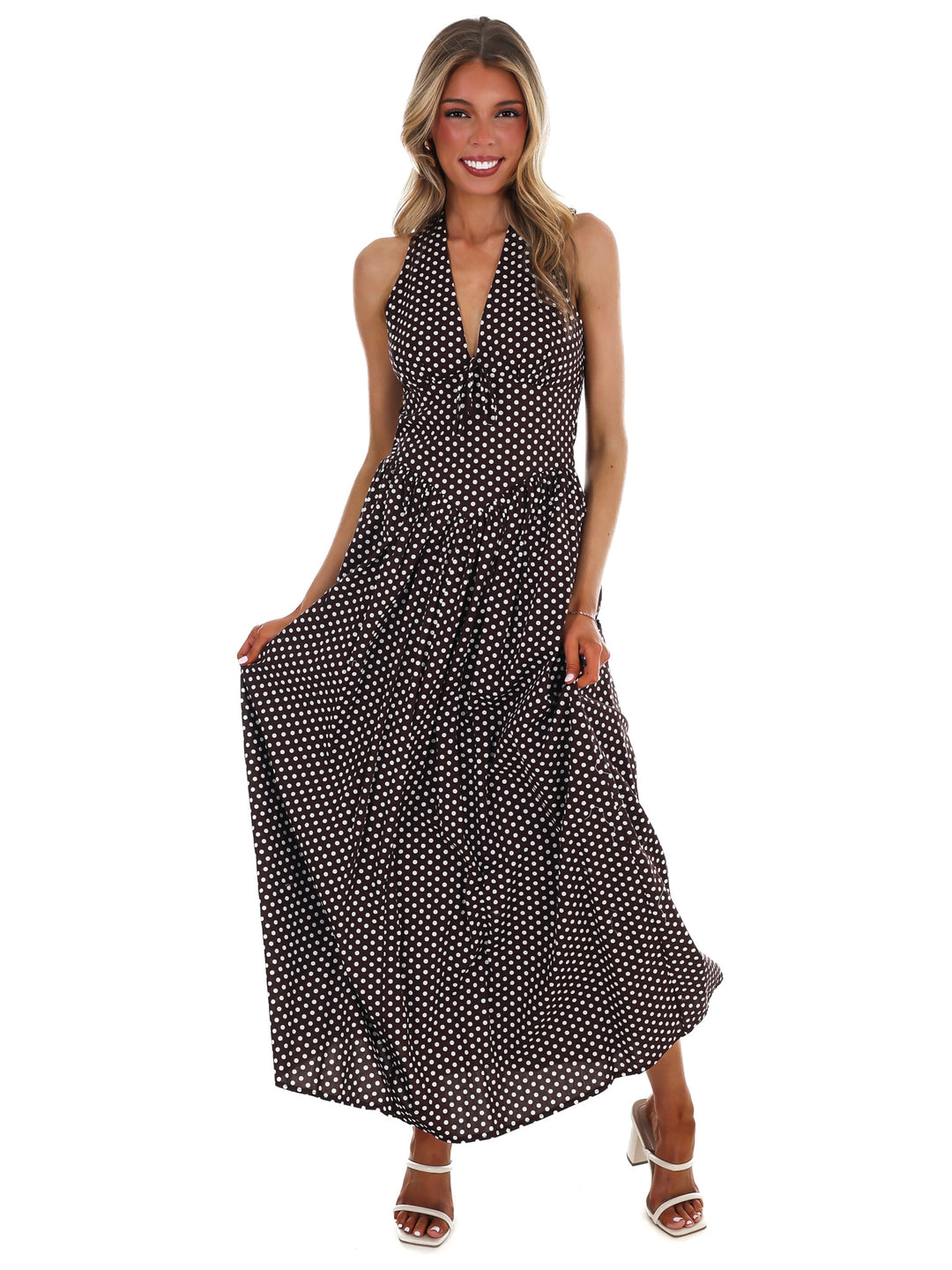 Dotted in Dreams Maxi Dress