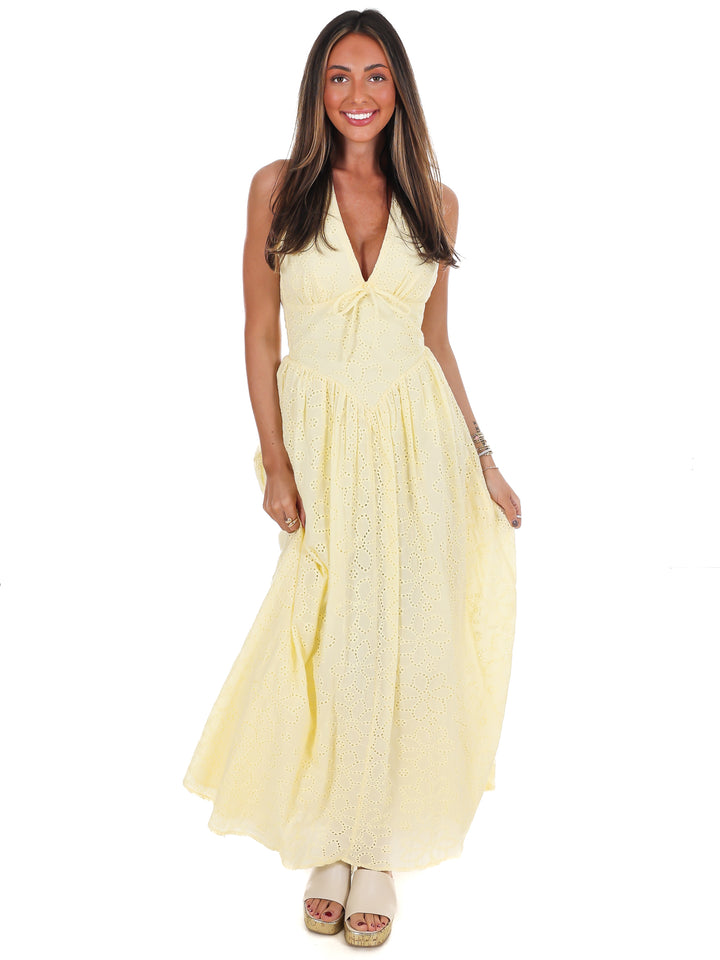 Daybreak Eyelet Midi Dress