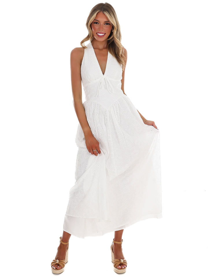 Daybreak Eyelet Midi Dress