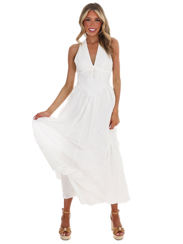 Daybreak Eyelet Midi Dress