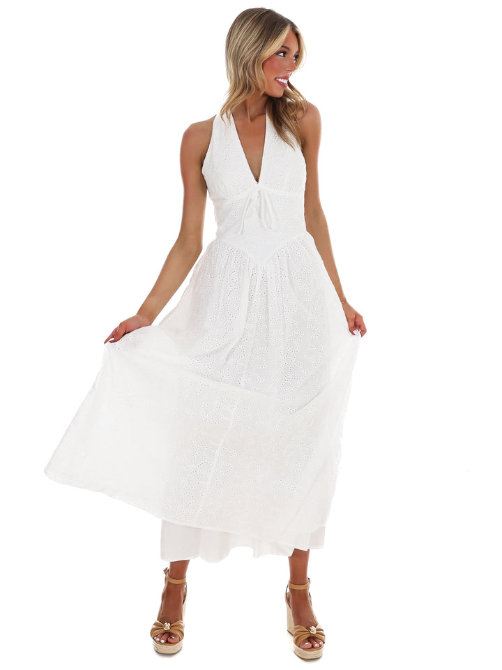 Daybreak Eyelet Midi Dress