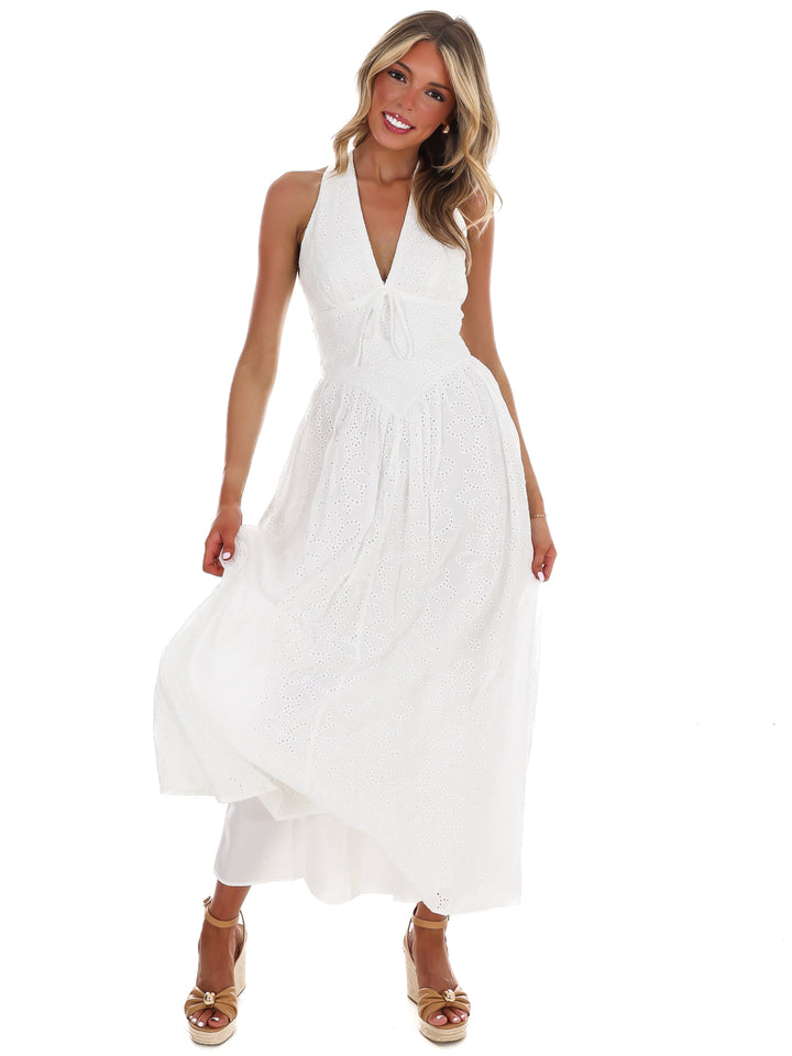 Daybreak Eyelet Midi Dress