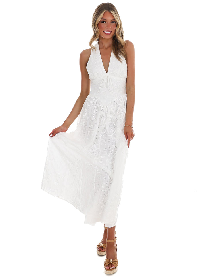 Daybreak Eyelet Midi Dress