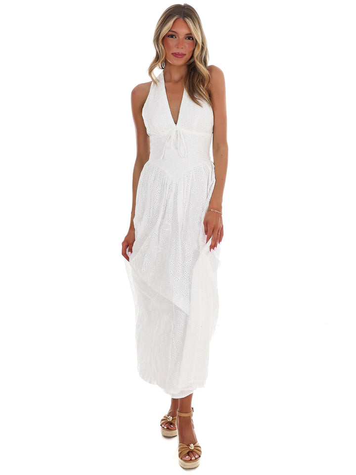 Daybreak Eyelet Midi Dress
