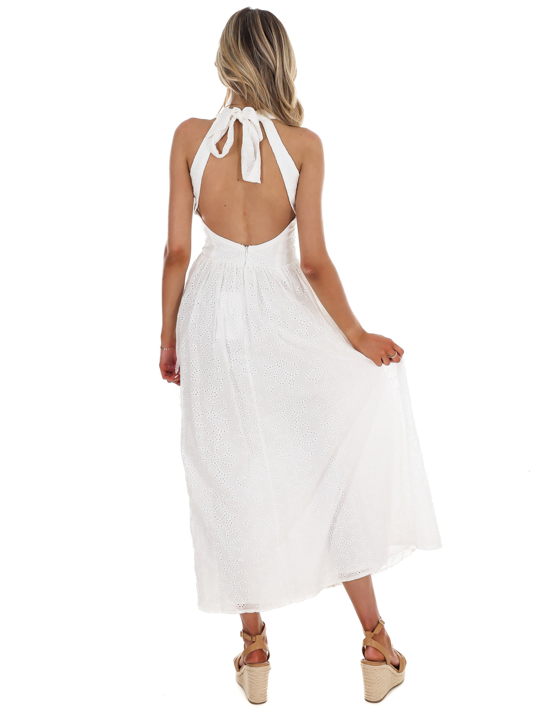 Daybreak Eyelet Midi Dress