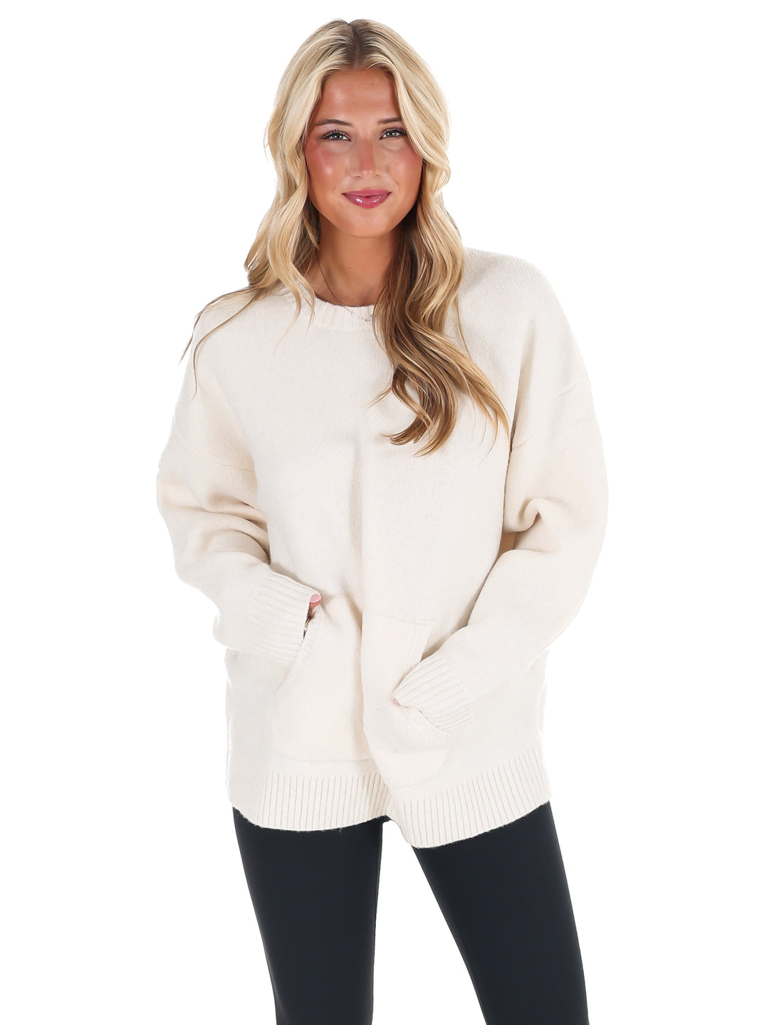 Chic Comfort Crewneck Pocket Sweater Doorbuster
