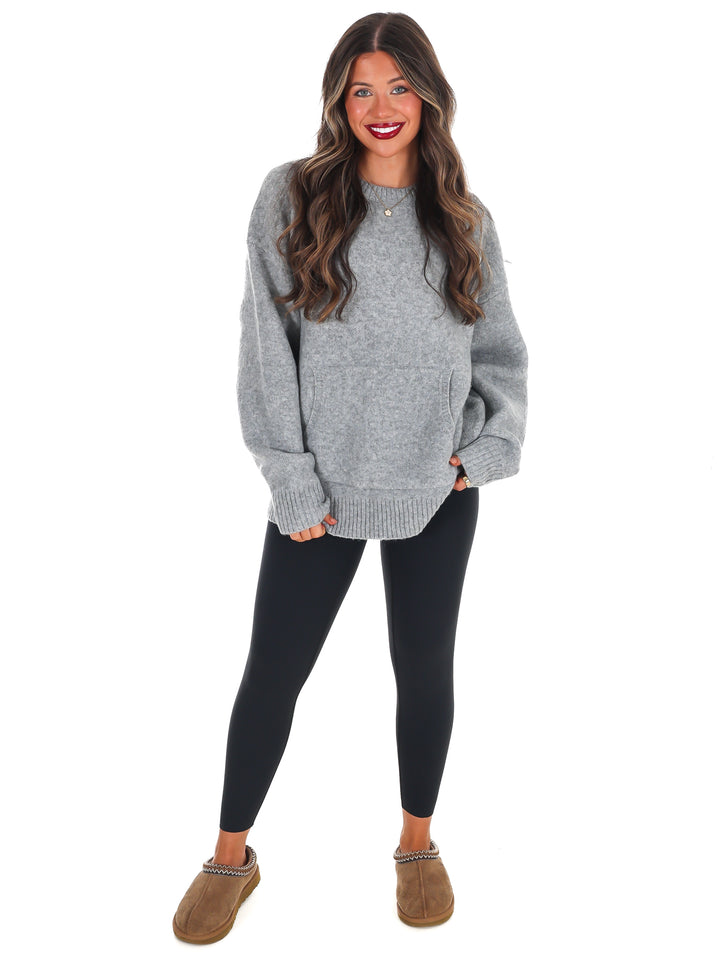 Chic Comfort Crewneck Pocket Sweater Doorbuster