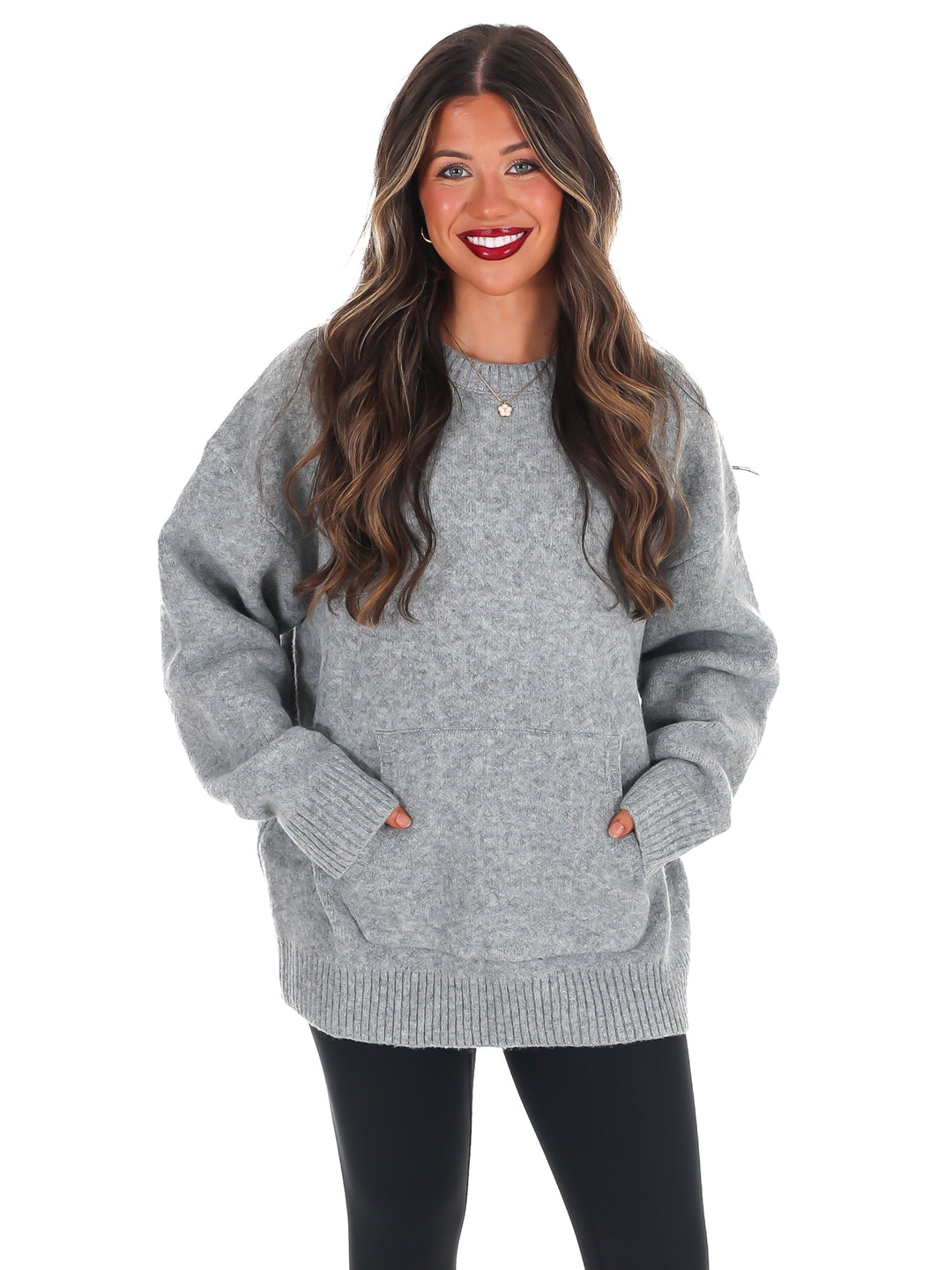 Chic Comfort Crewneck Pocket Sweater Doorbuster