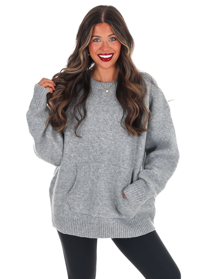 Chic Comfort Crewneck Pocket Sweater Doorbuster