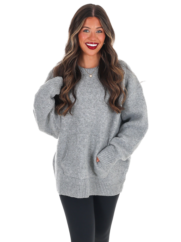 Chic Comfort Crewneck Pocket Sweater Doorbuster