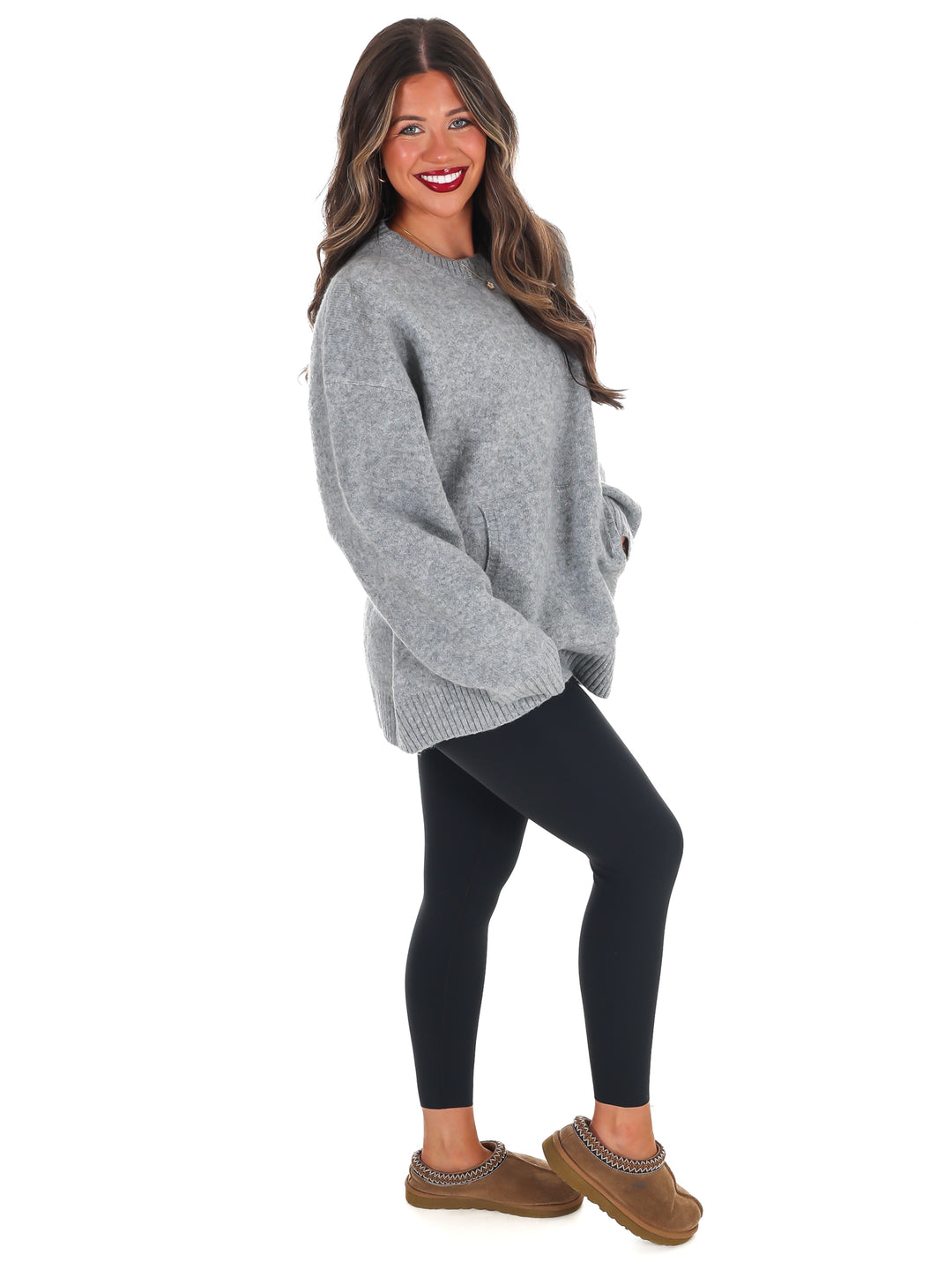 Chic Comfort Crewneck Pocket Sweater Doorbuster