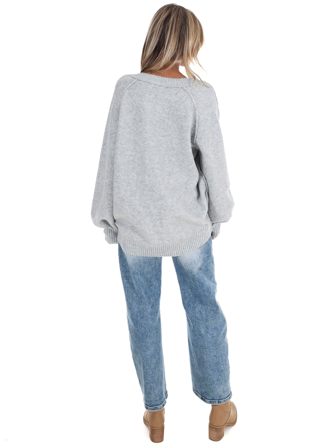 Soft Escape Oversized V-Neck Sweater
