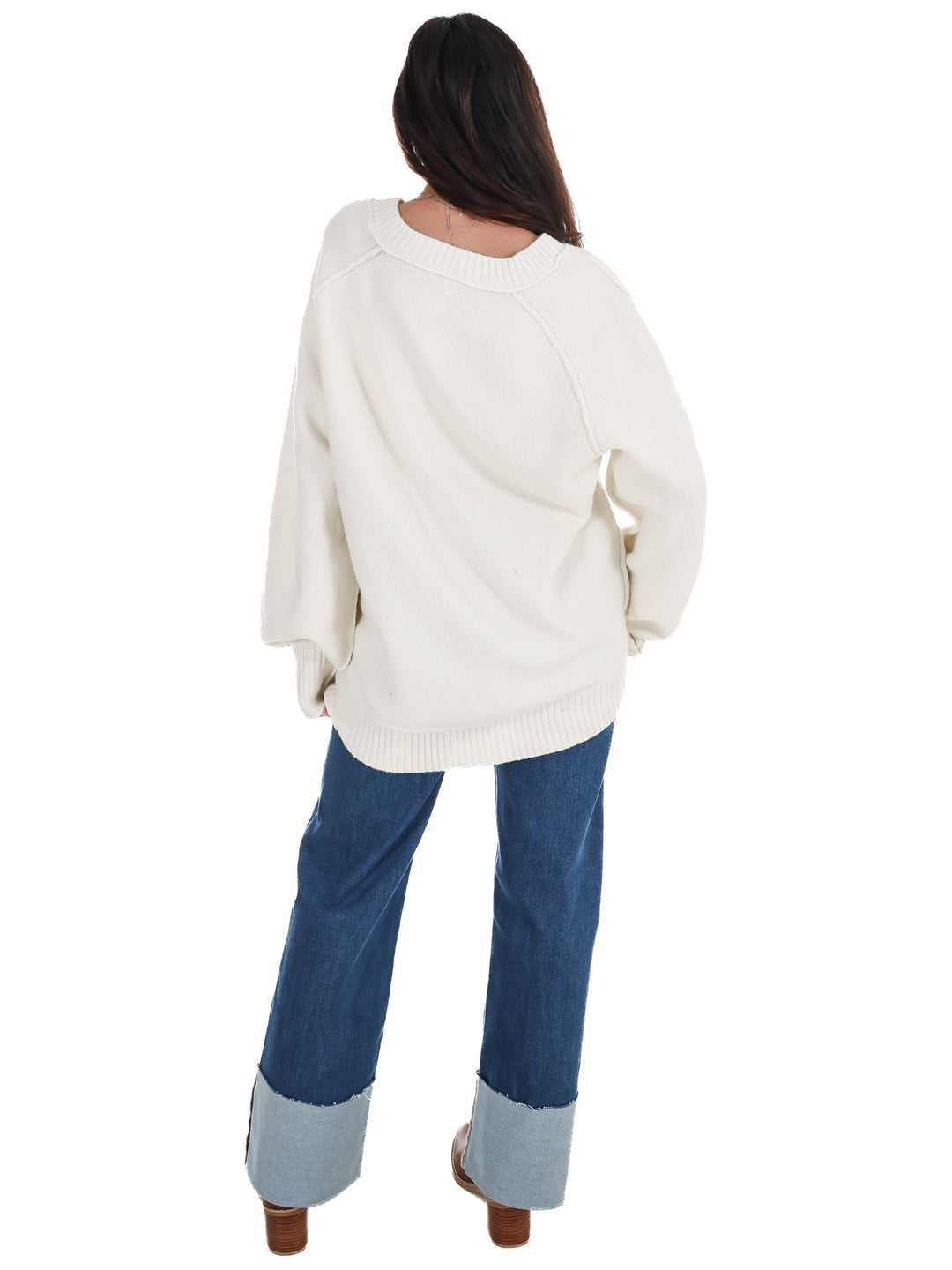 Soft Escape Oversized V-Neck Sweater