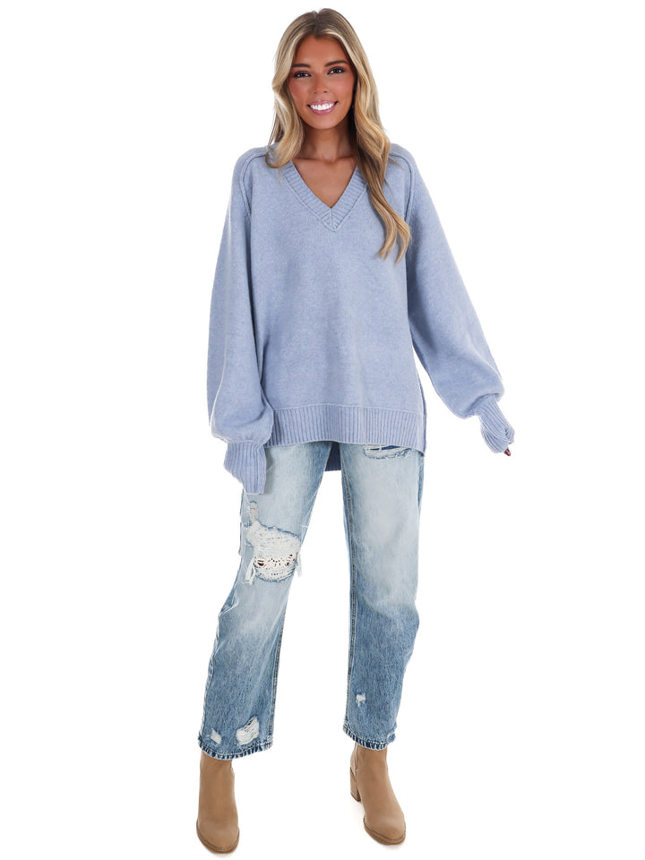 Soft Escape Oversized V-Neck Sweater