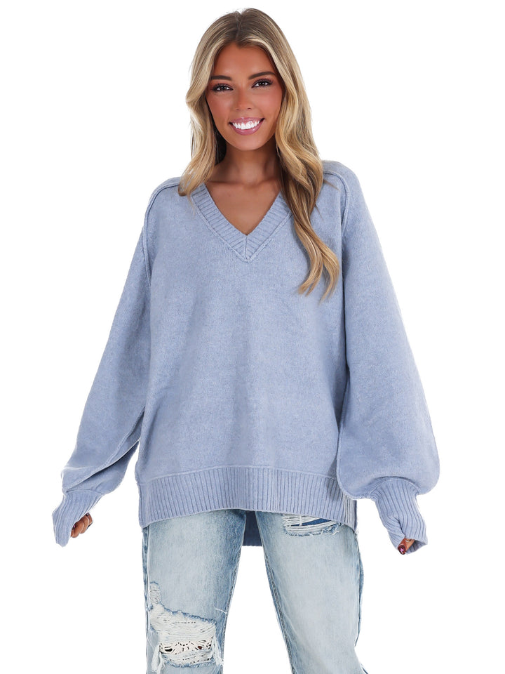 Soft Escape Oversized V-Neck Sweater