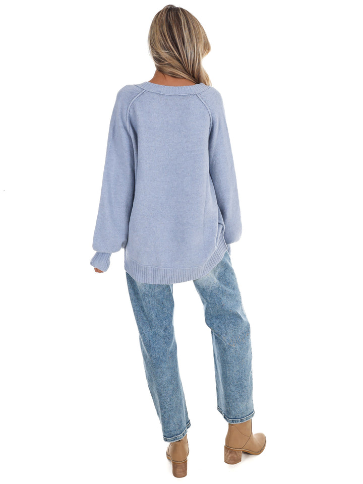 Soft Escape Oversized V-Neck Sweater