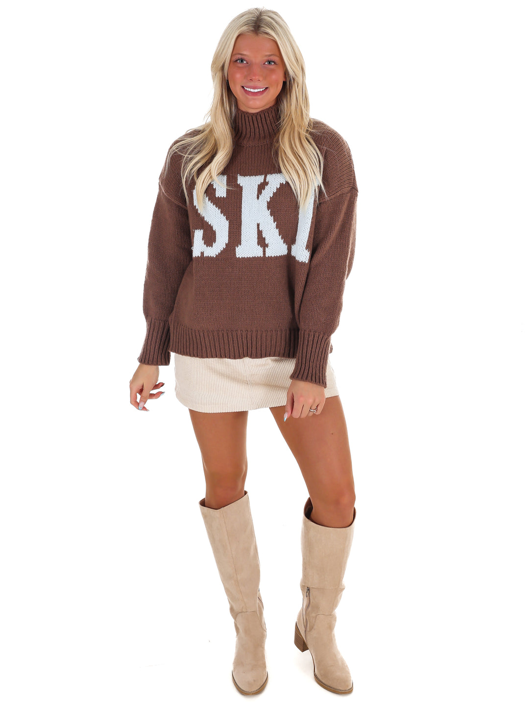Ski High Neck Oversized Sweater