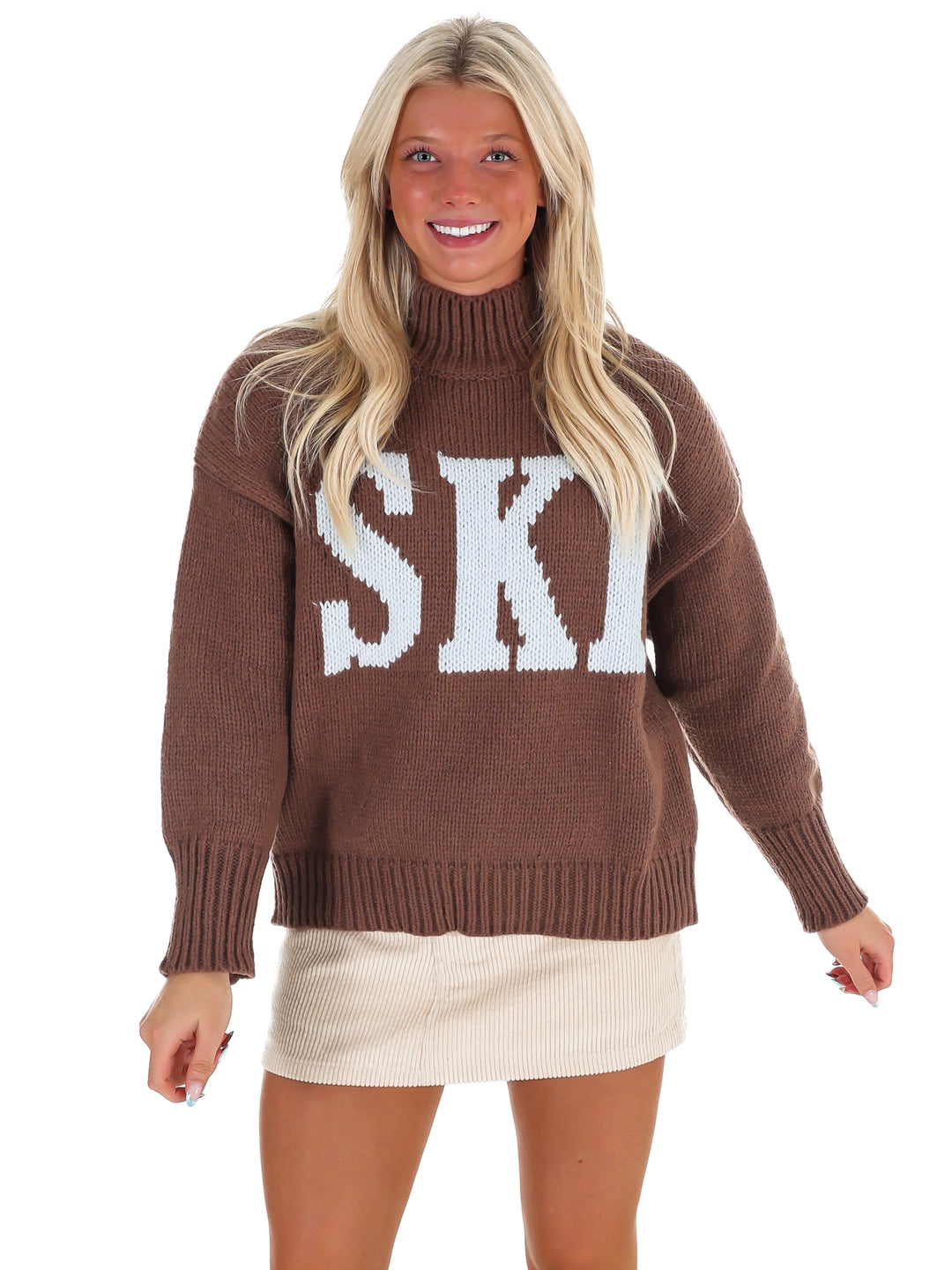 Ski High Neck Oversized Sweater