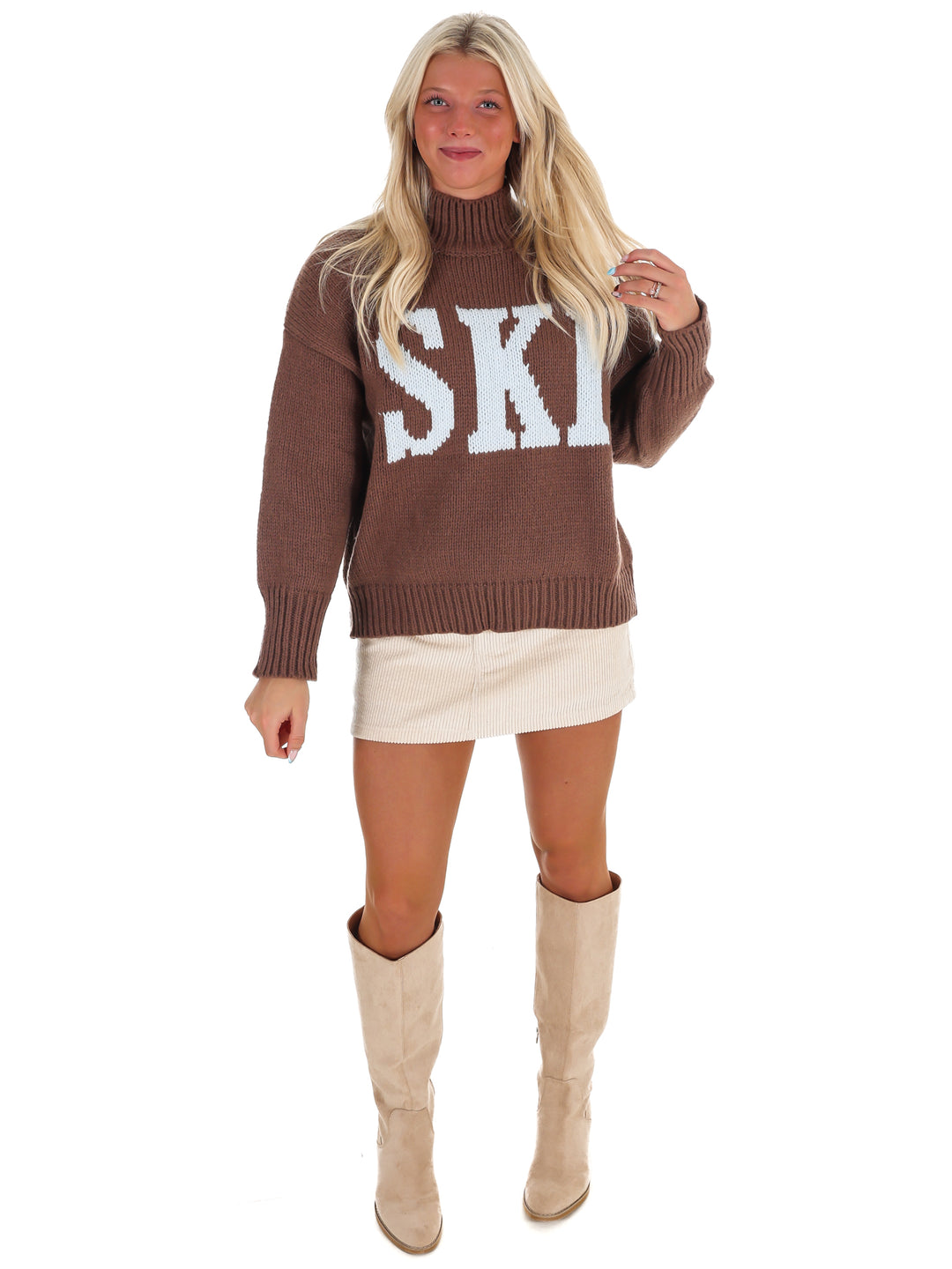 Ski High Neck Oversized Sweater
