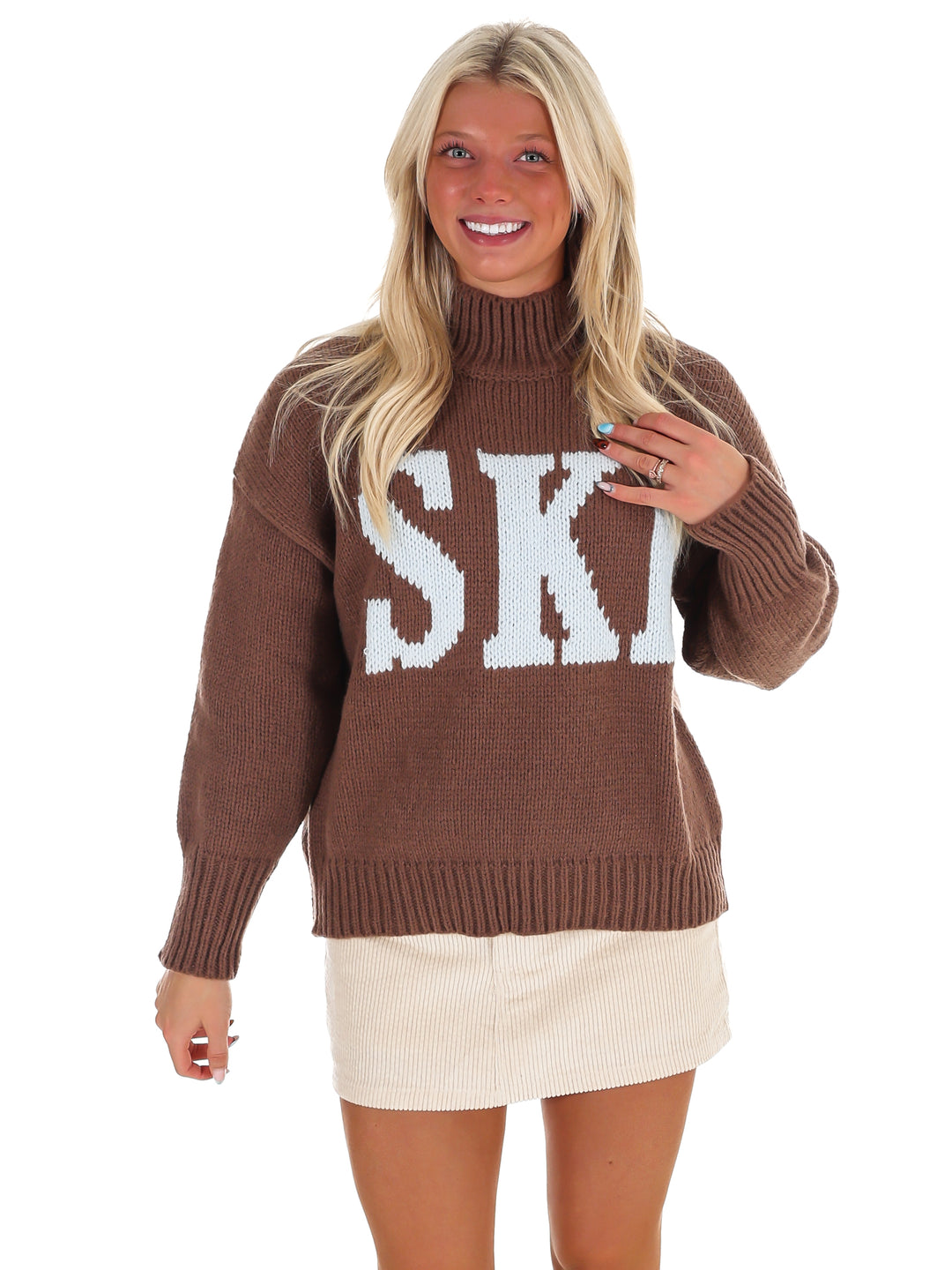 Ski High Neck Oversized Sweater