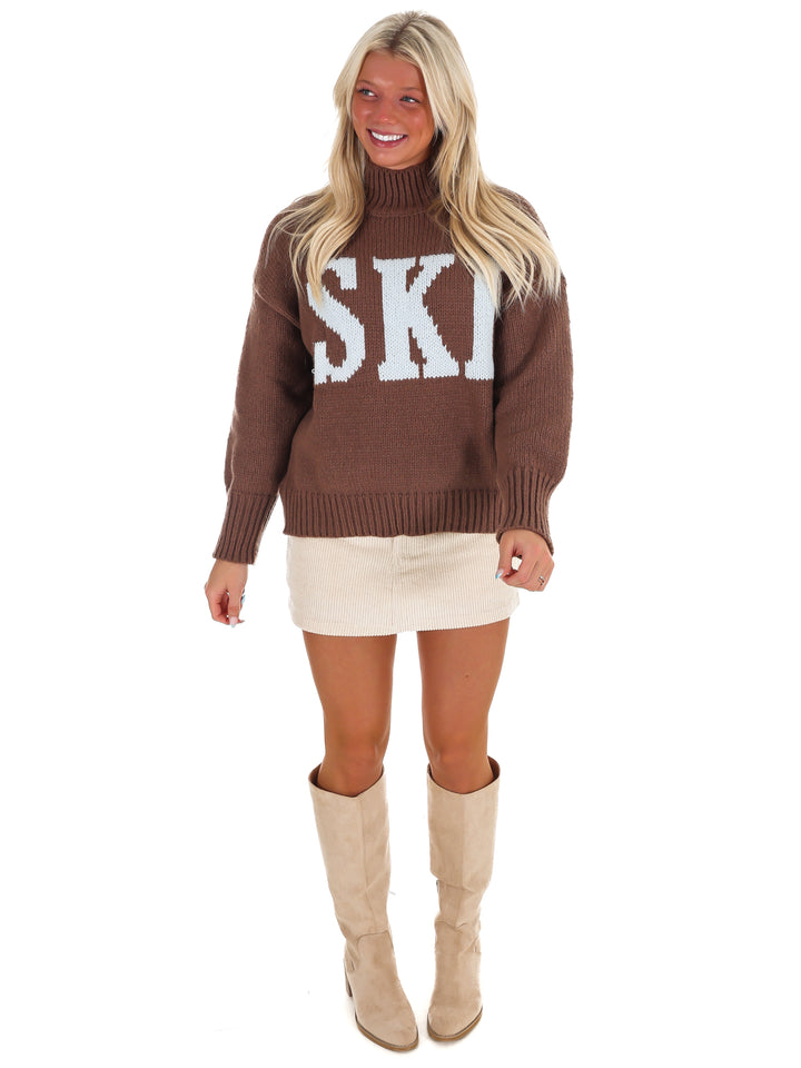 Ski High Neck Oversized Sweater