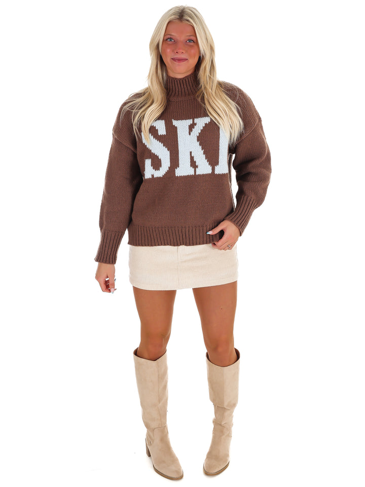 Ski High Neck Oversized Sweater