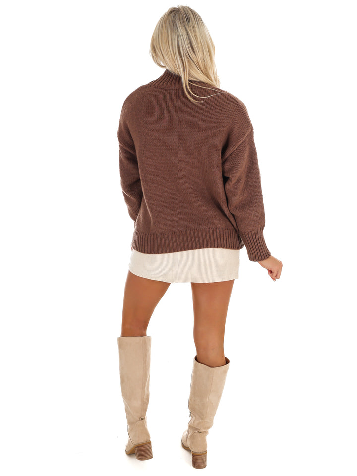 Ski High Neck Oversized Sweater