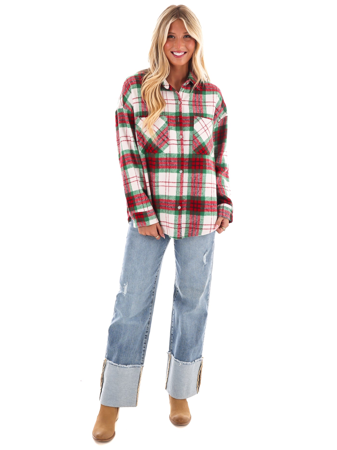 Comfort and Joy Plaid Shacket