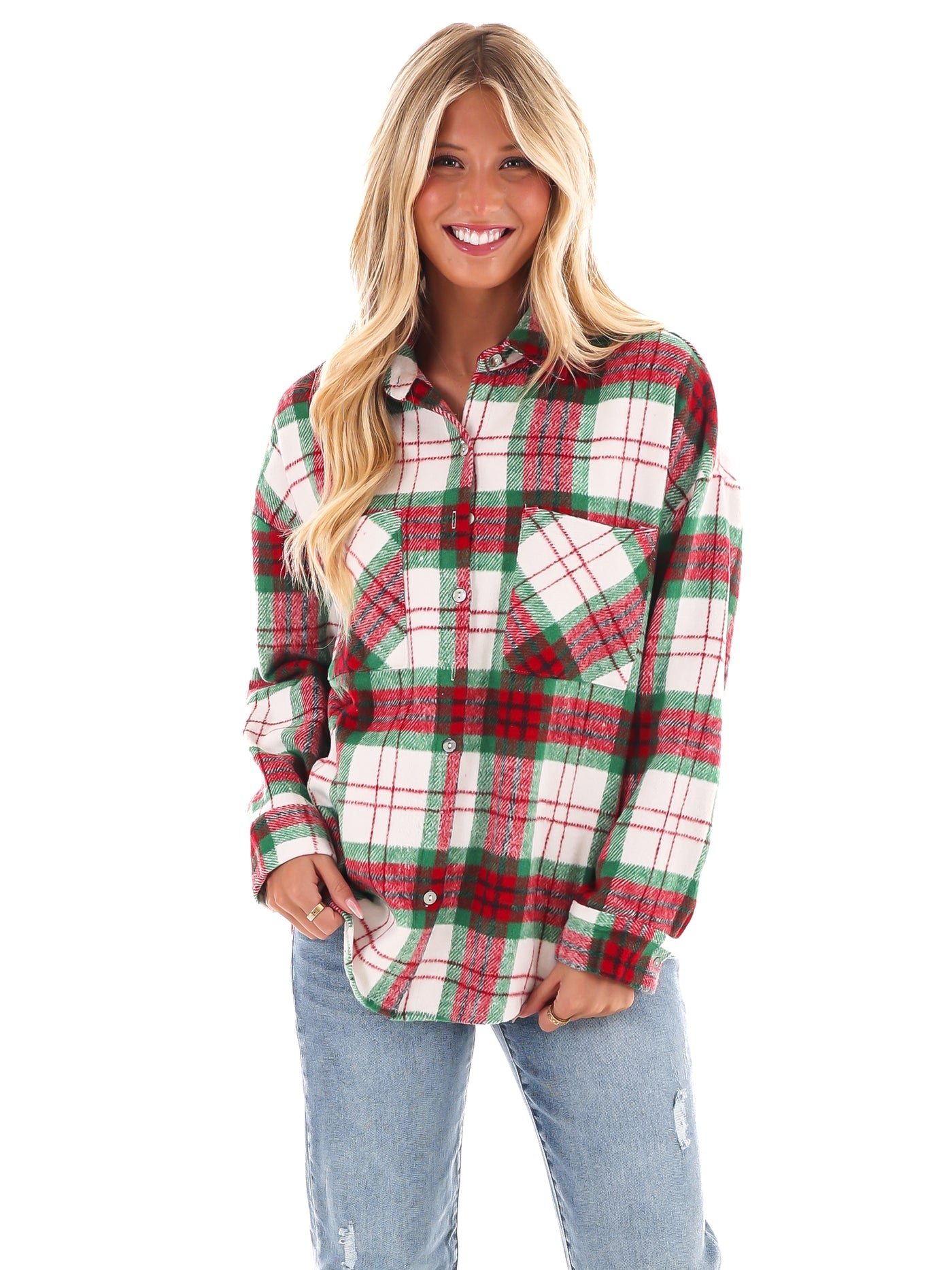 Comfort and Joy Plaid Shacket