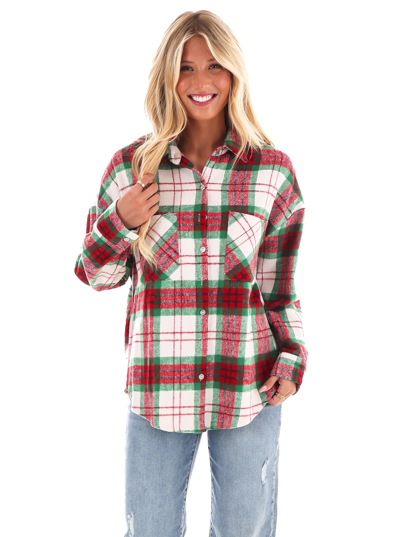 Comfort and Joy Plaid Shacket