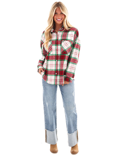 Comfort and Joy Plaid Shacket