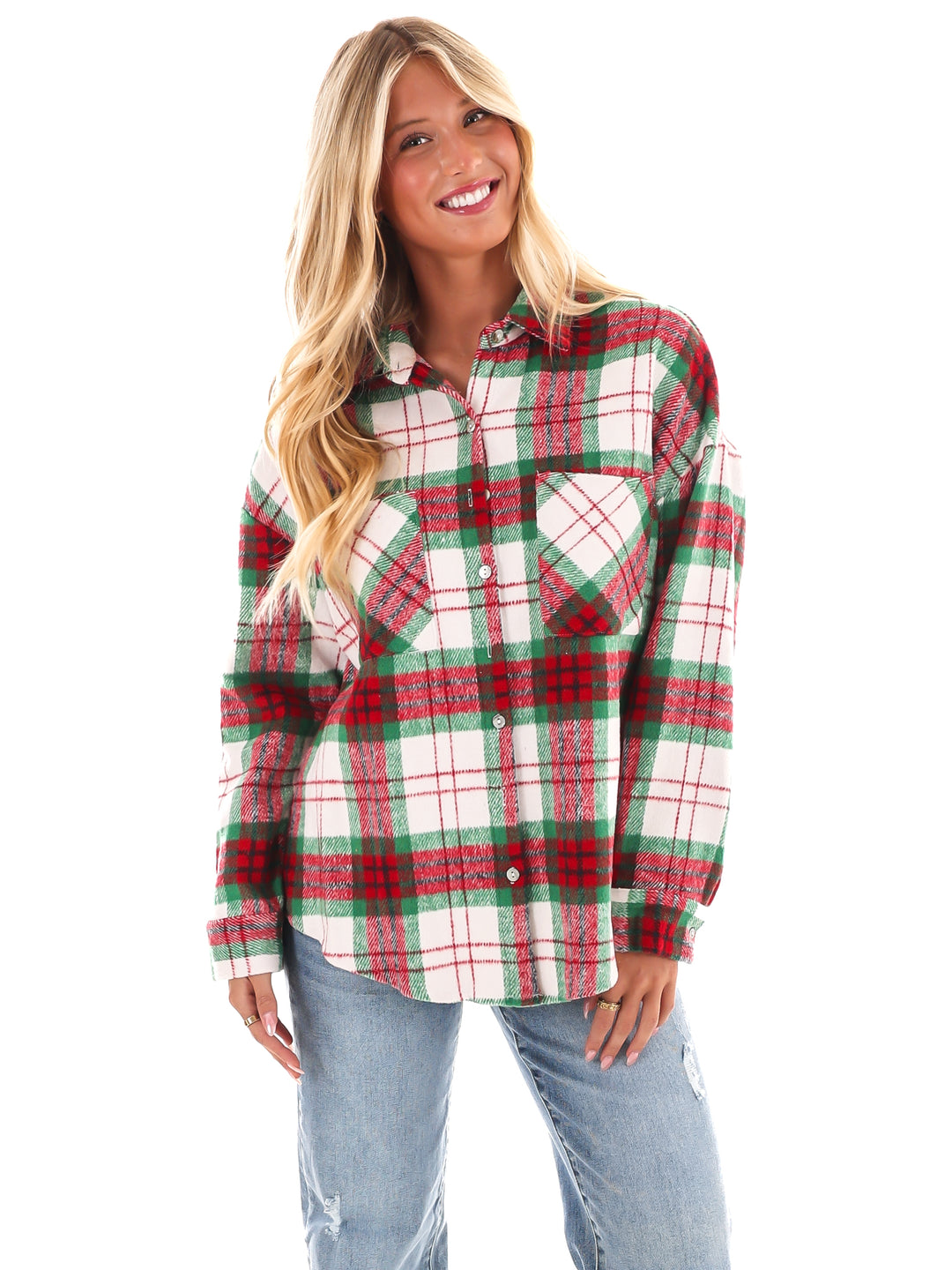 Comfort and Joy Plaid Shacket