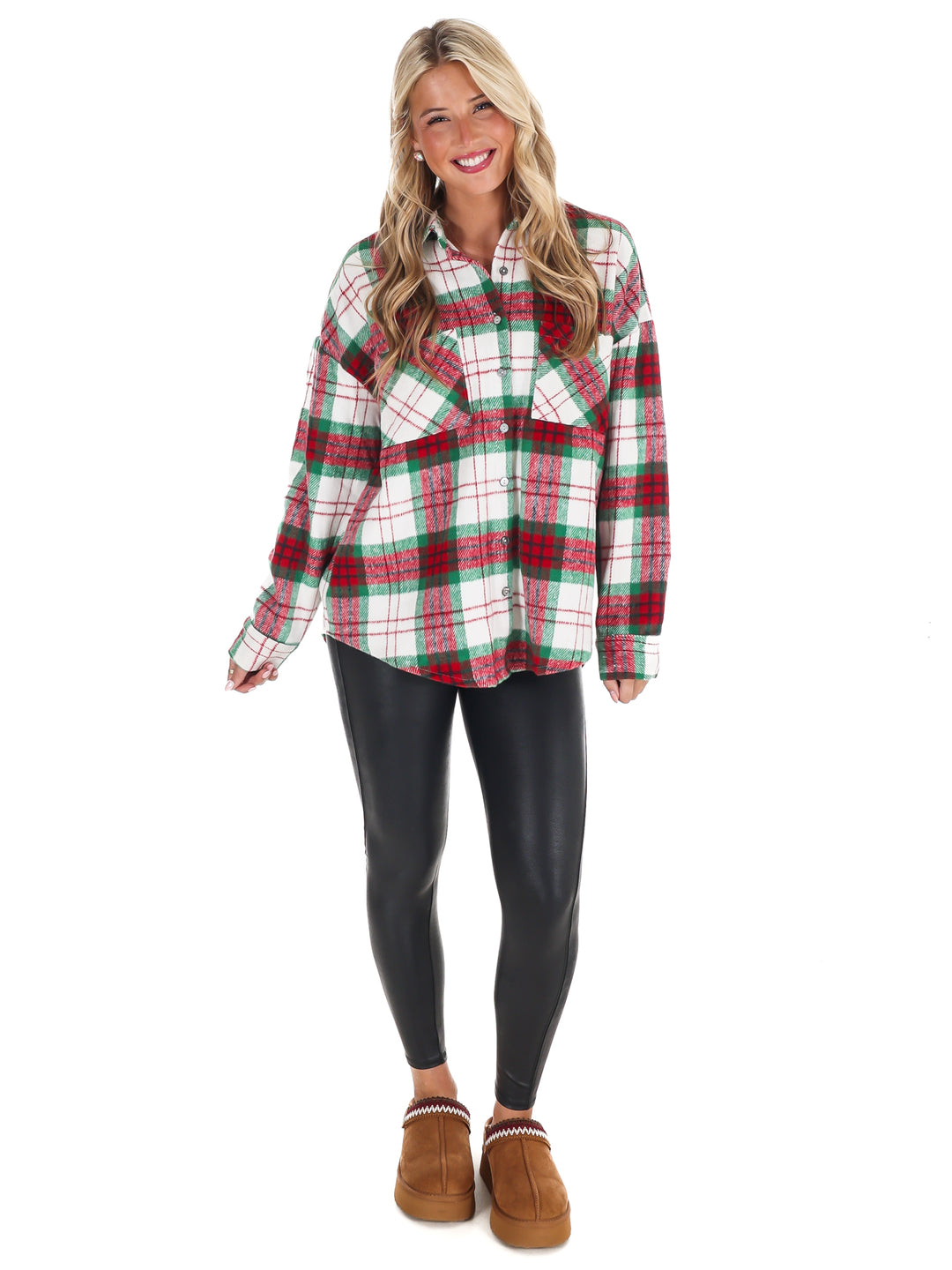 Comfort and Joy Plaid Shacket