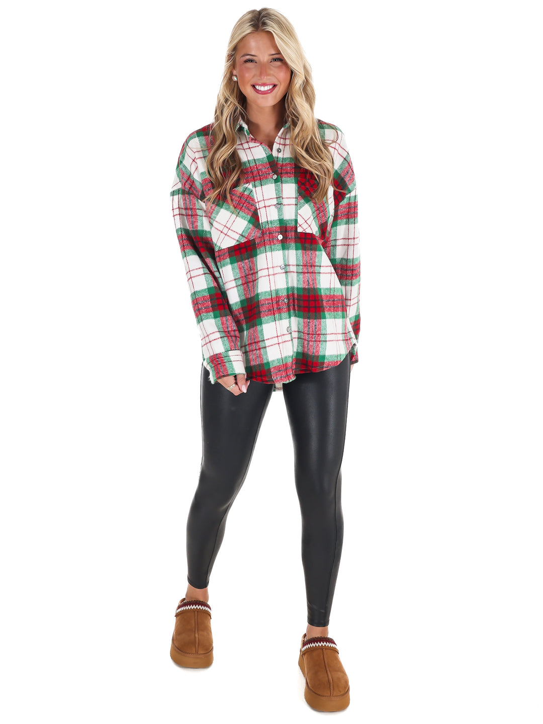 Comfort and Joy Plaid Shacket