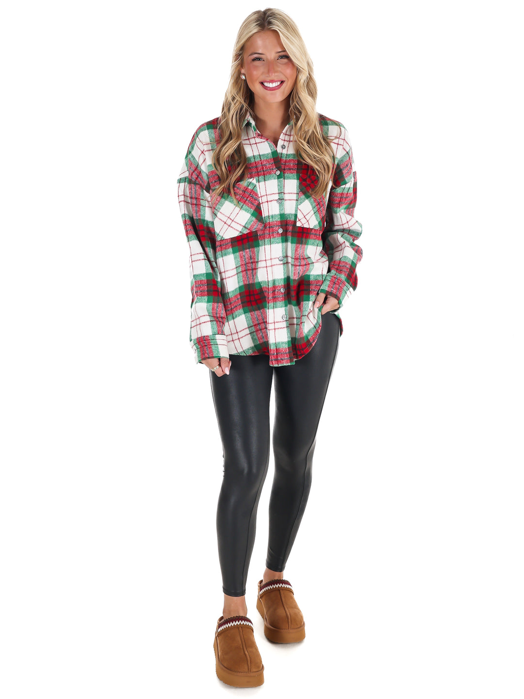 Comfort and Joy Plaid Shacket