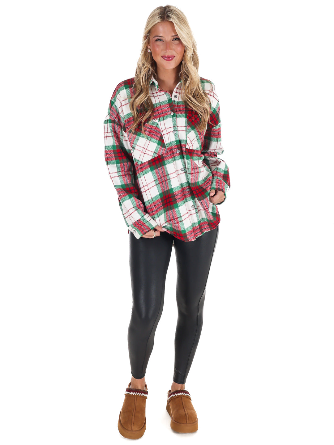 Comfort and Joy Plaid Shacket