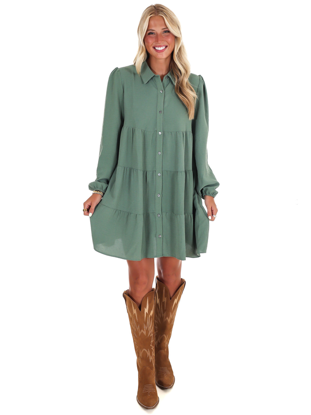 Morning Light Button Down Dress